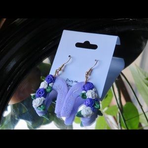 Handmade polymer clay earrings